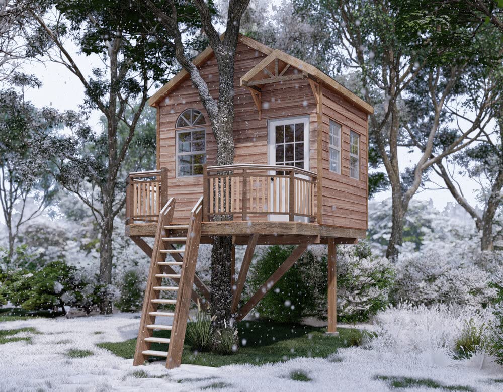 Tree House - 12'x15' One Tree w/Two Posts Bracket Kit