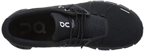On Cloud Mens 5 Sneakers, All Black, 9.5 Medium US