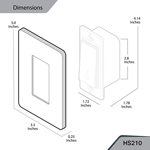 3 way smart light switch - Kasa - Needs Neutral Wire - works with Alexa and Google Home, UL Certified, No Hub Required , white