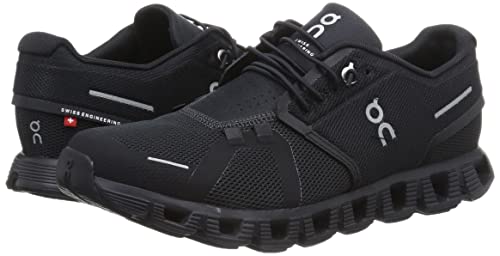On Cloud Mens 5 Sneakers, All Black, 9.5 Medium US