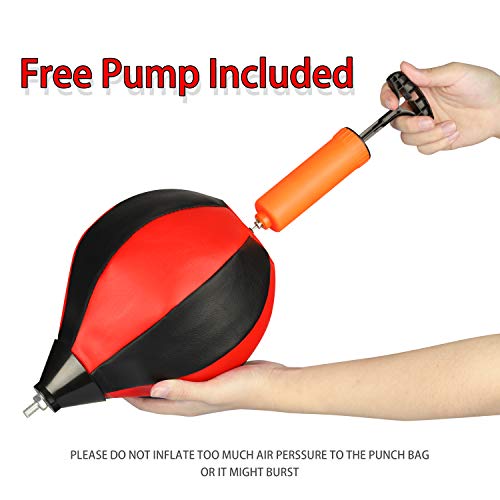 Punching Bag Set for Kids Incl Punching Ball with Stand, Boxing Training Gloves, Adjustable Height for Age 5 to 10