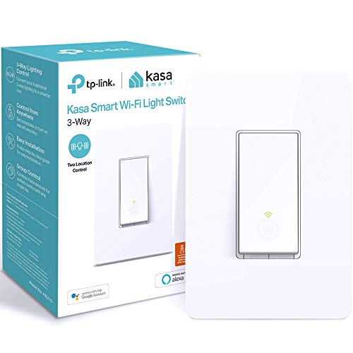 3 way smart light switch - Kasa - Needs Neutral Wire - works with Alexa and Google Home, UL Certified, No Hub Required , white