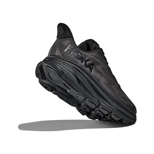 HOKA ONE ONE Mens Clifton 9 Textile Black Black Trainers 9.5 US