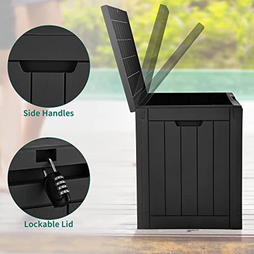 Outdoor Storage Box for Patio Furniture - 30 Gallon Deck Box and Lockable