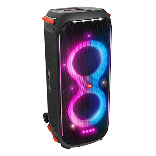 Most Powerful Sound and Built-in Lights and Extra Deep Bass and Built-in Wheels (Black)