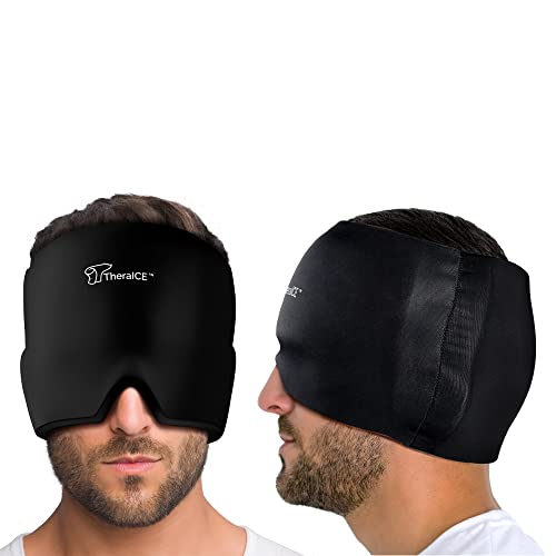Migraine Relief - Form Fitting Head Gel Ice Cap or Heat Wrap