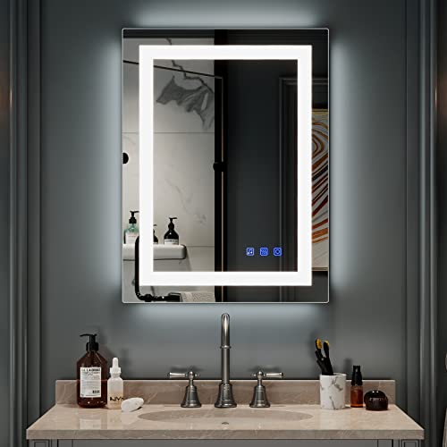 Bathroom Smart Mirror - 32"×24" - Bluetooth Speaker, Anti-Fog, Memory Touch, Dimmable