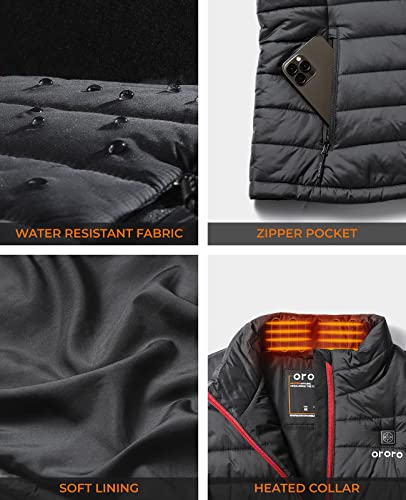 Heated Jacket - Women's Lightweight Heated Vest with Battery Pack (Medium)