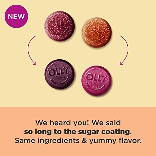 OLLY Kids Multivitamin + Probiotic Gummy, Digestive and Immune Support, Vitamins A, D, C, E, B, Zinc, Kids Chewable Supplement, Berry, 50 Day Supply - 100 Count (Pack of 1)