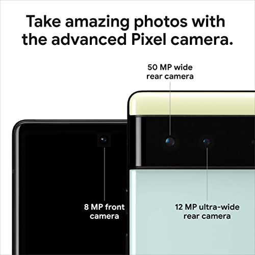 Pixel 6 – 5G Android Phone - Unlocked Smartphone with Wide and Ultrawide Lens
