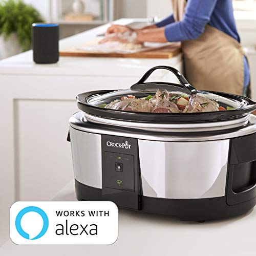 Slow Cooker with Alexa - 6-Quartz of Programmable Stainless Steel