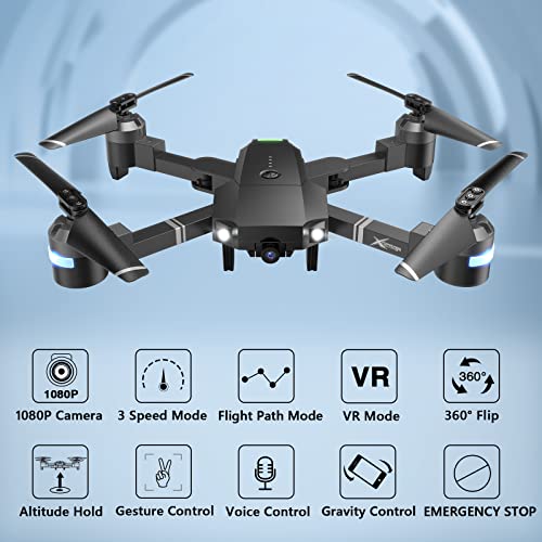 Drones - Long Distance with 1080P and Carrying Case - Self Landing