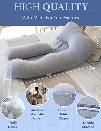 Best Pregnancy Pillow, U-Shape Full Body Pillow and Maternity Support