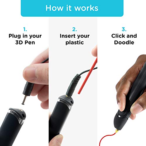 3D Pen for Teens and Adults - with Free Refill Filaments + Stencil Book