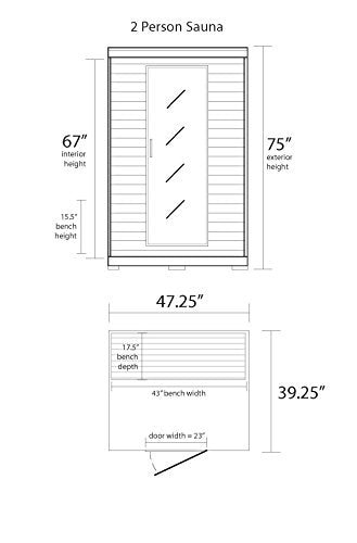 Couples Infrared Sauna - Clean Pores, Lose Weight and Relax - Save Money for SPAs