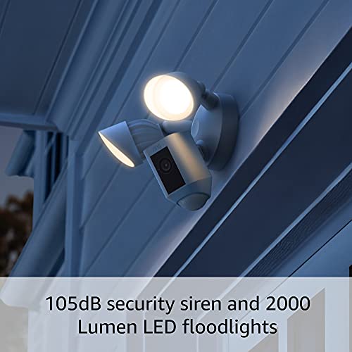 Ring Floodlight Cam Wired Plus with motion-activated 1080p HD video - Alexa Enabled