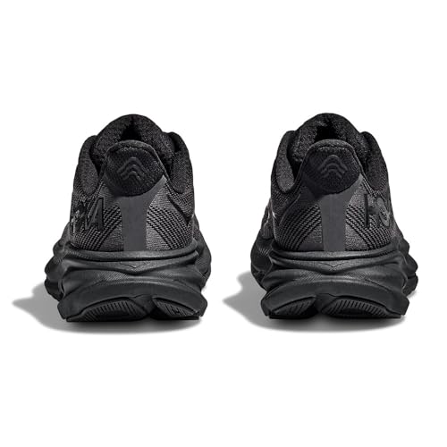 HOKA ONE ONE Mens Clifton 9 Textile Black Black Trainers 9.5 US