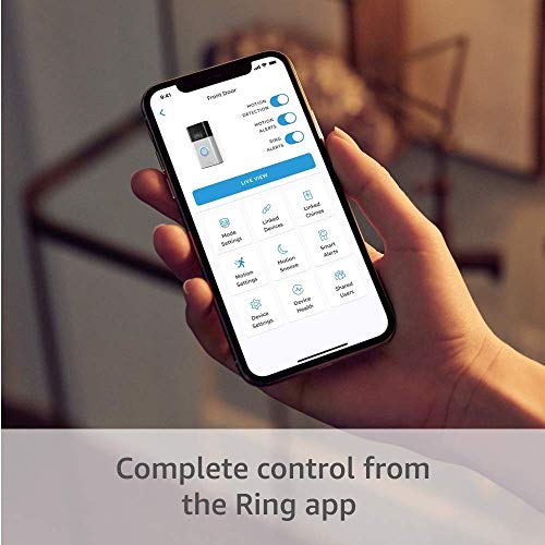 Ring Video Doorbell – 2020 release – 1080p HD video, improved motion detection, easy installation – Satin Nickel