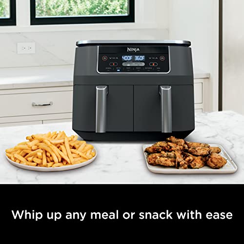 2-Basket Air Fryer with 2 Independent Frying Baskets