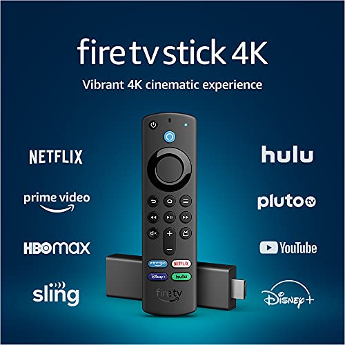 Fire TV Stick 4K streaming device with latest Alexa Voice Remote