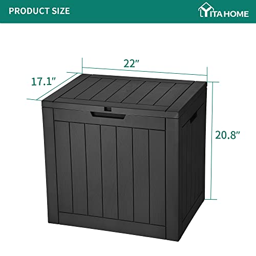 Outdoor Storage Box for Patio Furniture - 30 Gallon Deck Box and Lockable