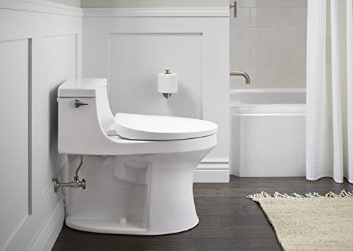 Heated Toilet Seat, Elongated, White with Quiet-Close Lid and Seat