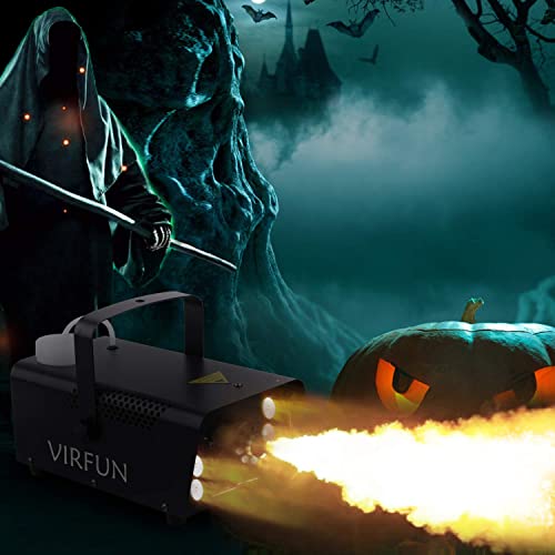 Fog Machine, 6 LED Lights with 12 Colors Effect, Smoke Machine Wireless - 500ml Tank