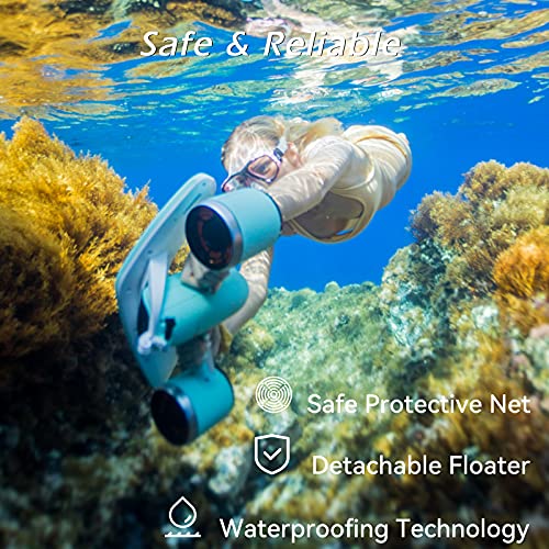 Underwater Kids Scooter - Dual Motors, Action Camera for Scuba Diving for Kids & Adults
