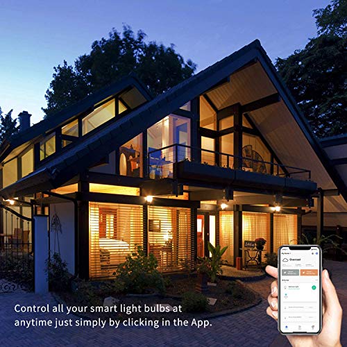 Smart WiFi Alexa Light Bulb, Peteme Led RGB Color Changing Bulb