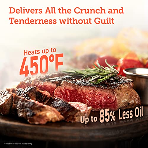 Air Fryer Pro - 5-Qt, 450℉, Quiet Operation, 85% less oil