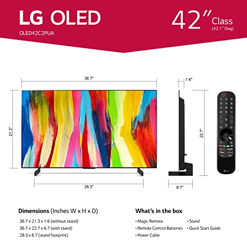 Smart TV - Best Deal - LG 42-Inch Class OLED evo C2 Series Alexa built-in 4K Smart TV