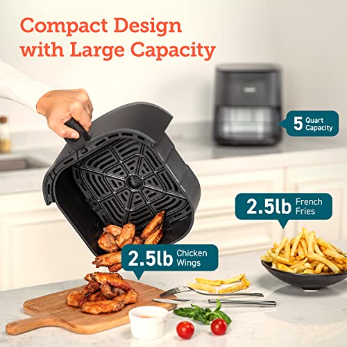 Air Fryer Pro - 5-Qt, 450℉, Quiet Operation, 85% less oil