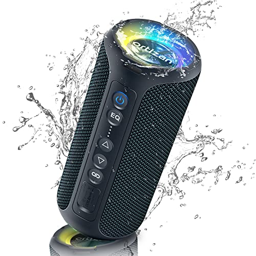 Loud Portable Speakers with LEDs Lights and Bluetooth