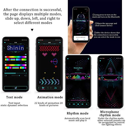 LED Smart Cap - Customizable via Bluetooth app