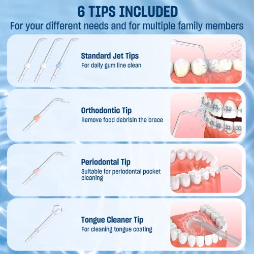 Water Dental Flosser for Teeth - Portable and Rechargeable