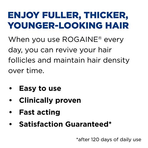 Men's Rogaine 5% Minoxidil Foam for Hair Loss and Hair Regrowth, Topical Treatment for Thinning Hair, 3-Month Supply