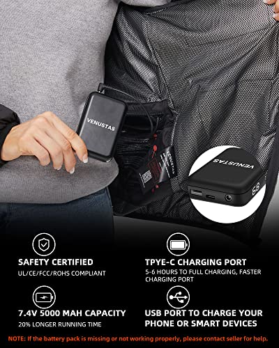 Heatd Jacket - Most Heat Zones (Unisex), 6 heat zones with Detachable Hood