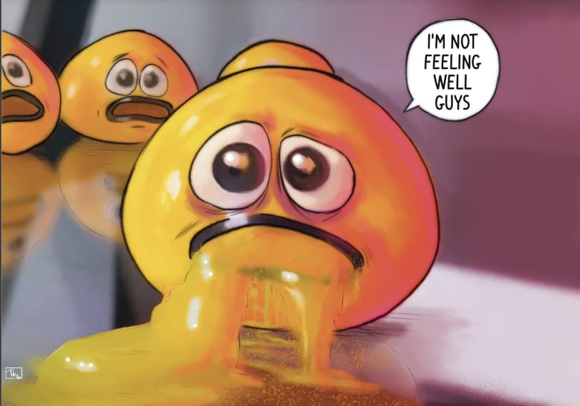Puking Ball, Fidget Toy, Stress Ball, Slime, Sensory Toy