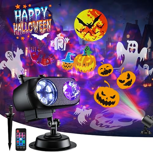 Brighter Halloween Projector - Display 8 Patterns, 8 Themes