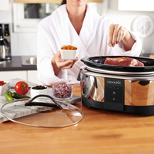 Slow Cooker with Alexa - 6-Quartz of Programmable Stainless Steel