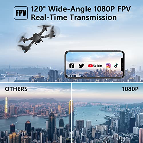 Drones - Long Distance with 1080P and Carrying Case - Self Landing
