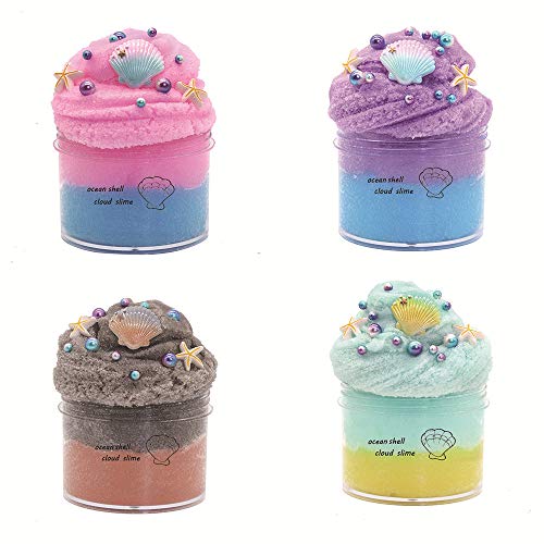 Fluffy Cloud Slime and Ocean Shell Scented Slime