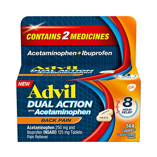 Back pain - Dual Action with Ibuprofen and Acetaminophen - 144 Count
