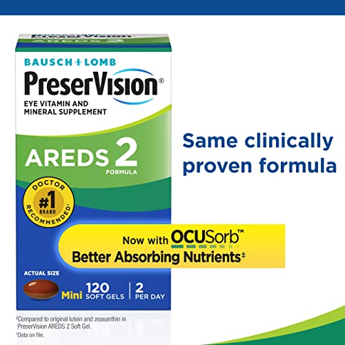 Preserve Your Vision - Highest Doctor Recommended - AREDS 2 - Eye Vitamin & Mineral
