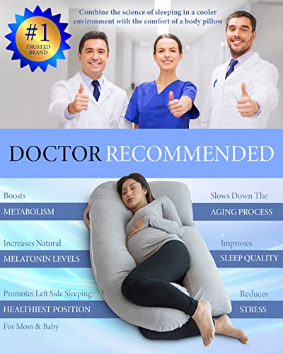 Best Pregnancy Pillow, U-Shape Full Body Pillow and Maternity Support