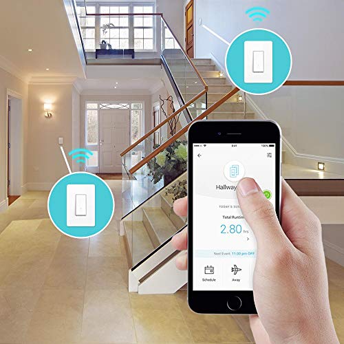 3 way smart light switch - Kasa - Needs Neutral Wire - works with Alexa and Google Home, UL Certified, No Hub Required , white