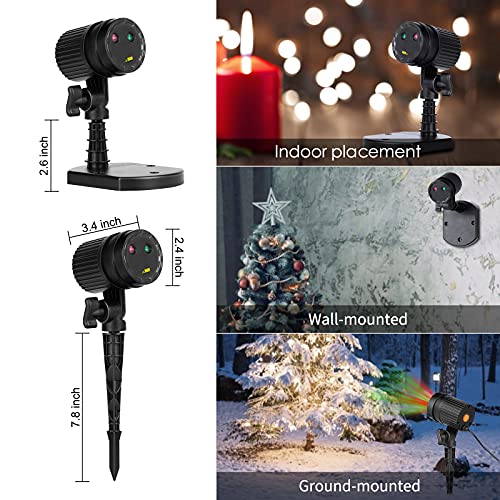 Laser Projector Outdoor - Red and Green Starry Projection