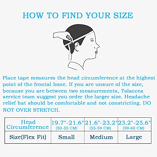 Natural Migraine Relief - Headache Relief Hat either Cold from a Freezer or Hot from a Microwave