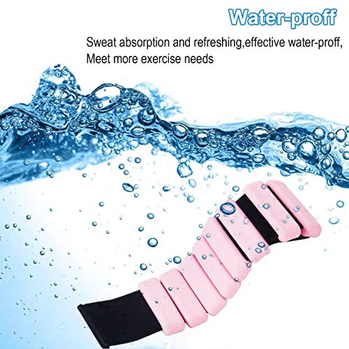 Wearable Wrist & Ankle Weights (1 LB Each) - Silicone for Exercise,Jogging,Yoga,Gym,Strength Training