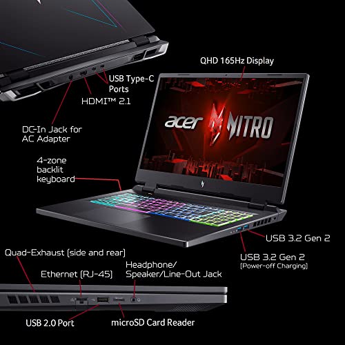 Developer Laptop - Acer Nitro 17 | AMD Ryzen 7 7840HS Octa-Core CPU | NVIDIA GeForce